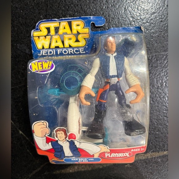 Hasbro 2005 Han Solo Star Wars Jedi Force Figure, Playskool Heroes, Chunky, 6” - Picture 2 of 8